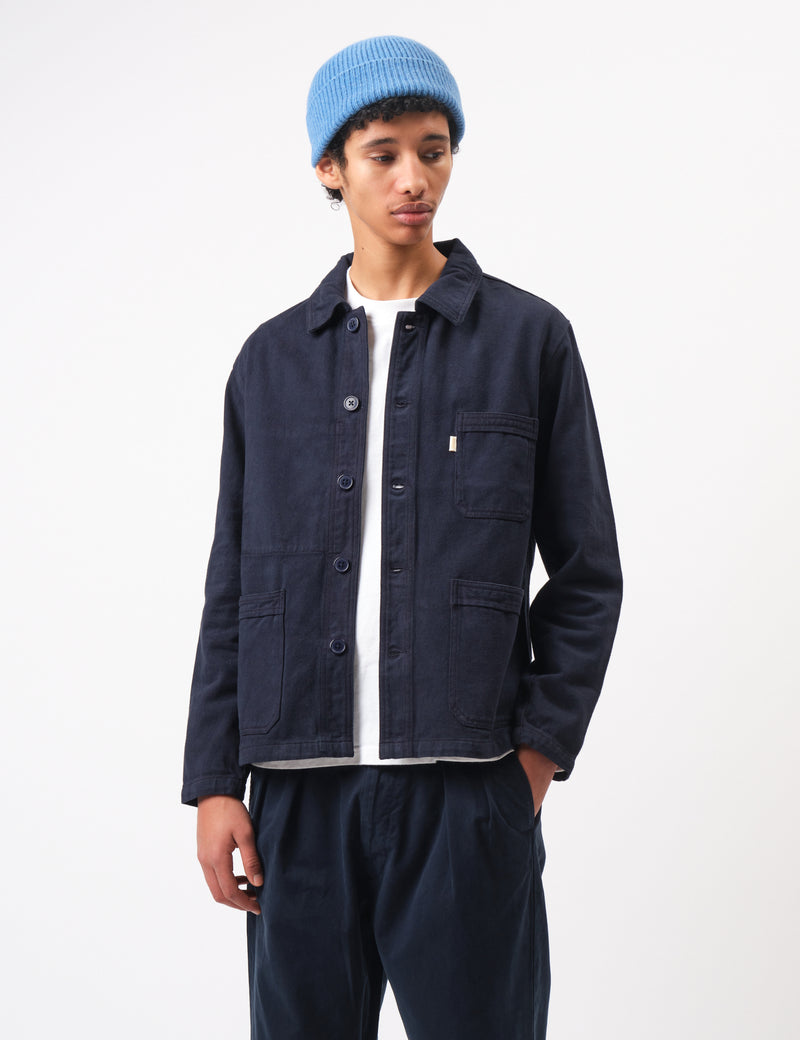 Bhode French Chore Jacket Mk.II - Night Sky Blue