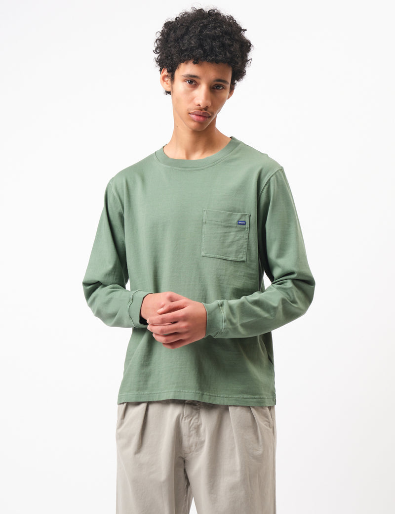 Bhode Everyday Long Sleeve Jersey 300gsm - Sage Green