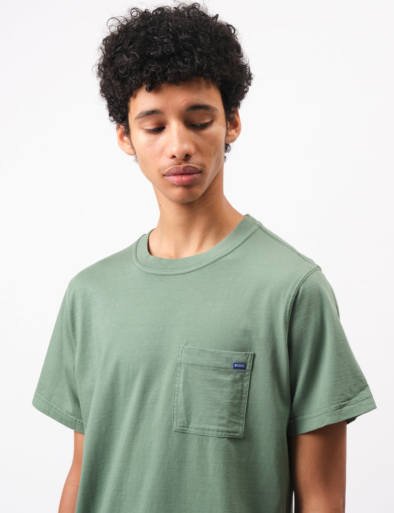 Bhode Everyday Pocket T-Shirt - Sage Green