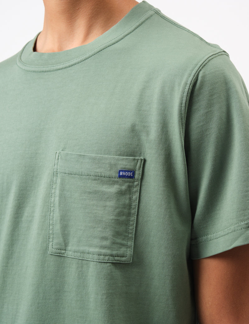 Bhode Everyday Pocket T-Shirt - Sage Green