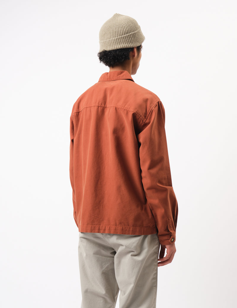 Bhode Hunting Overshirt Twill - Rust