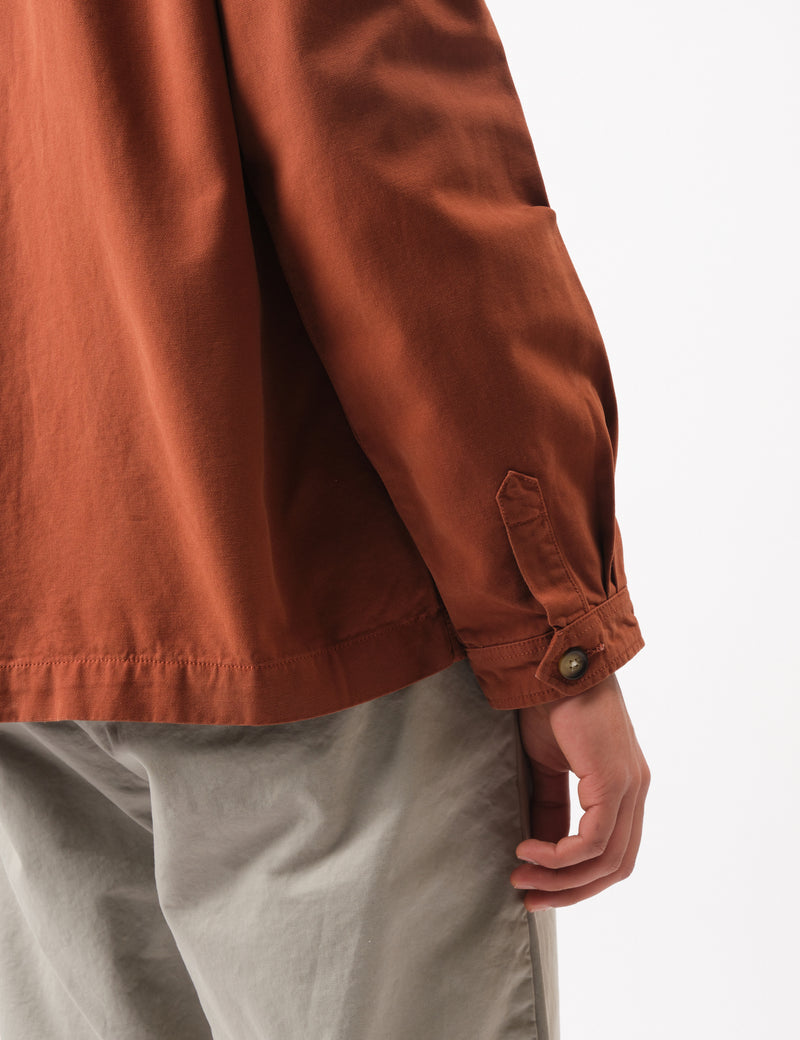 Bhode Hunting Overshirt Twill - Rust