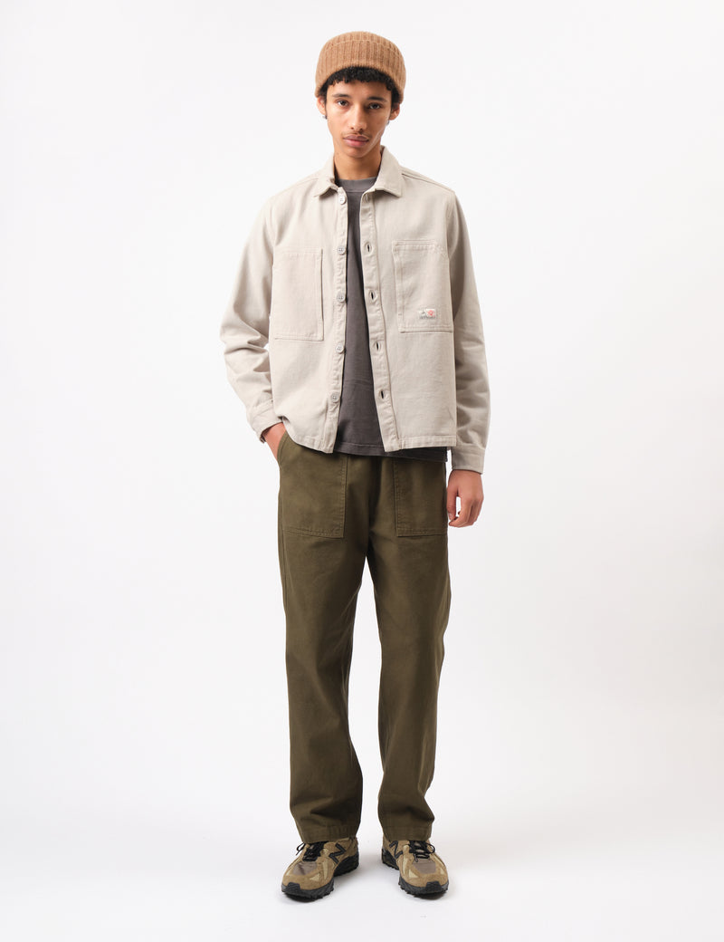 Bhode Map Pocket Overshirt Twill - Cornish Stone