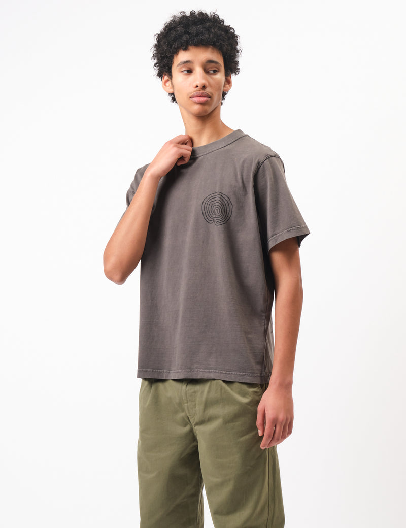 Bhode Myths Pigment Washed Tee - Paloma Grey