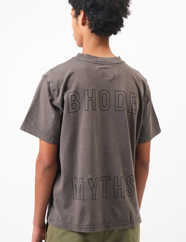 Bhode Myths Pigment Washed Tee - Paloma Grey