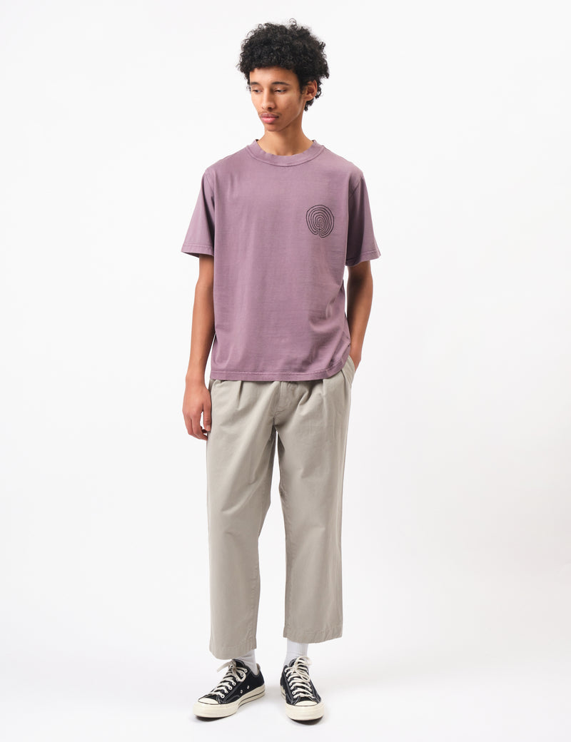 Bhode Myths Pigment Washed Tee - Plum