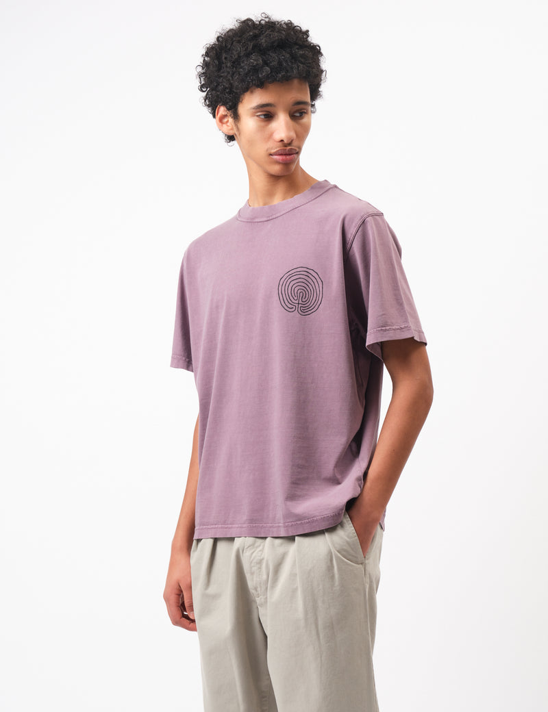 Bhode Myths Pigment Washed Tee - Plum