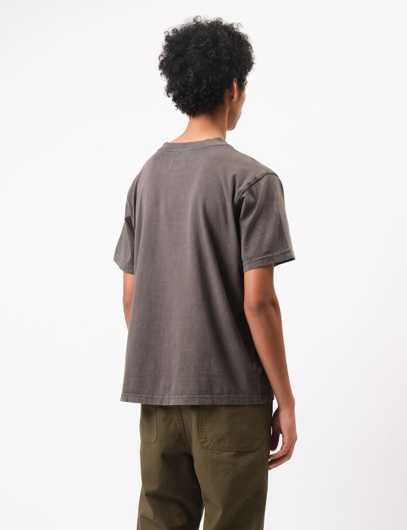 Bhode Pigment Washed Tee - Paloma Grey