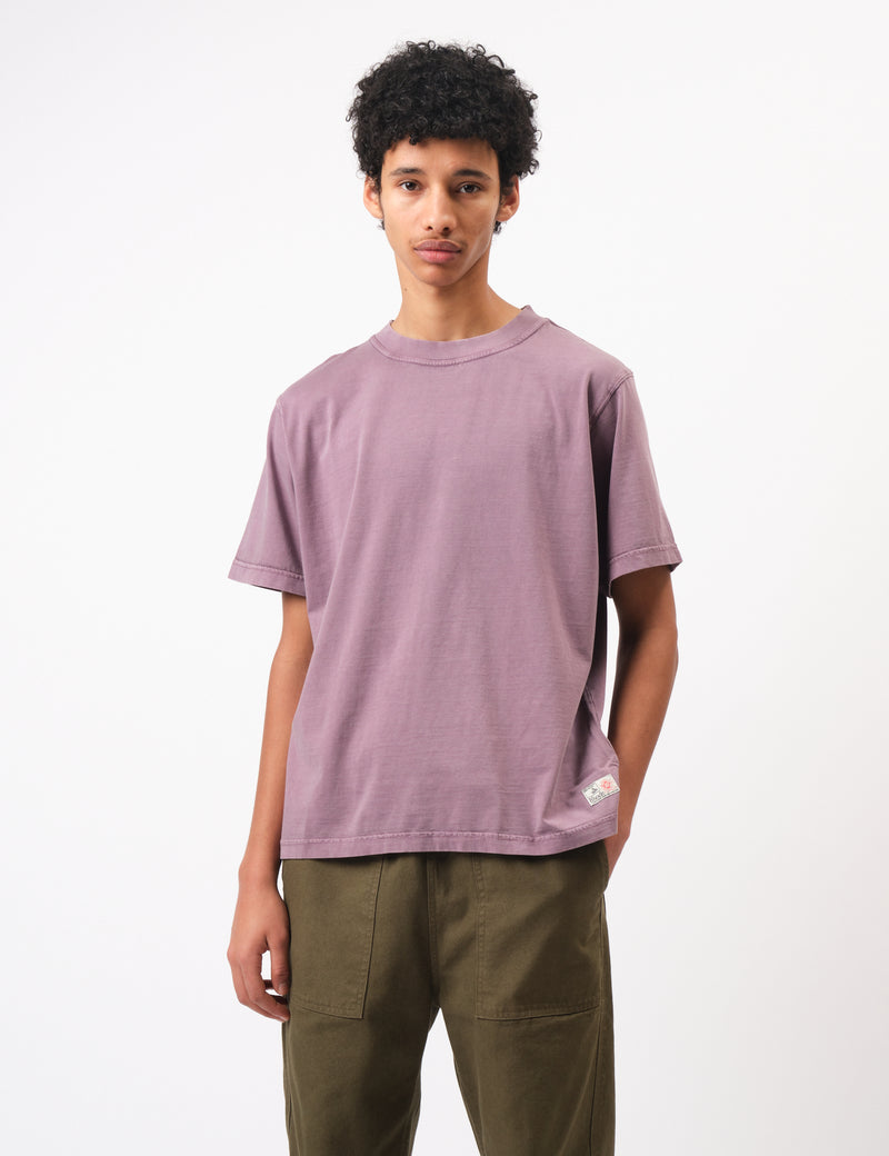 Bhode Pigment Washed Tee - Plum