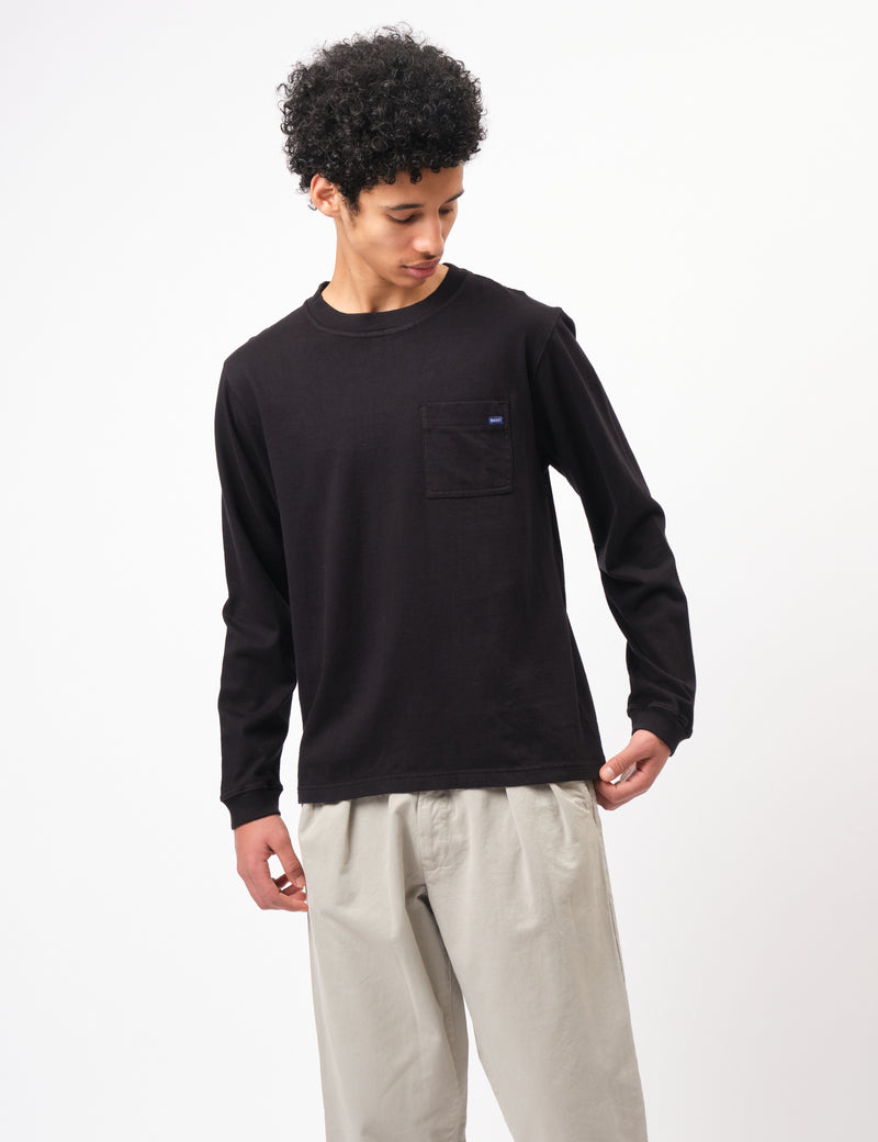 Bhode Everyday Long Sleeve Jersey 300gsm - Washed Black