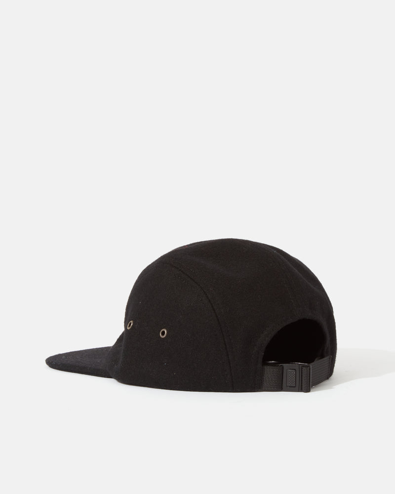 Bhode 5-Panel Cap (Wool) - Black