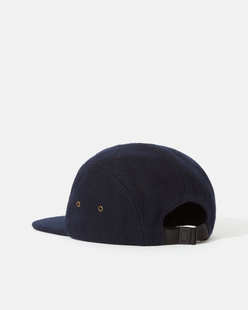 Bhode 5-Panel Cap (Wool) - Navy Blue