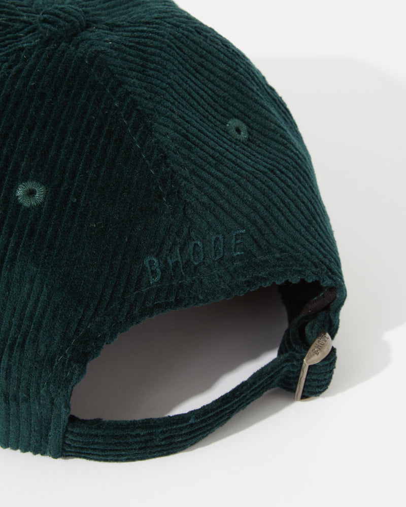 Bhode 6-Panel Cap (Cord) - Teal Green