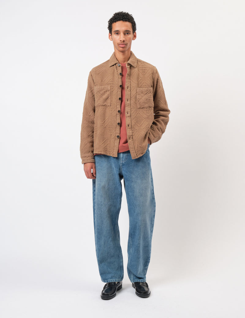 Bhode Zennor Over Shirt (Textured) - Fawn Brown