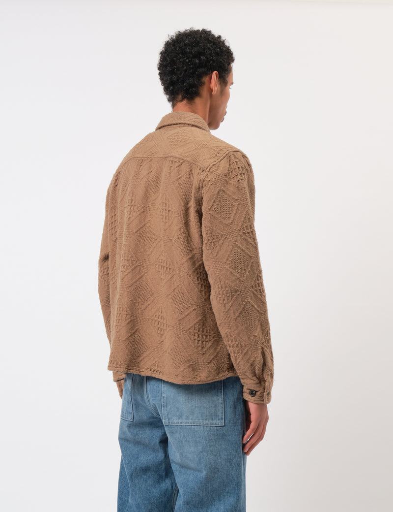 Bhode Zennor Over Shirt (Textured) - Fawn Brown
