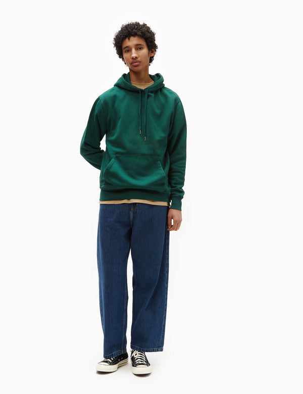 Bhode Oversized Pocket Hoodie (Organic Cotton 360gm2) - Forest Green