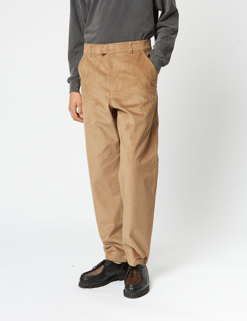 Bhode x Brisbane Cord Pant (Relaxed, Straight) - Fawn Khaki