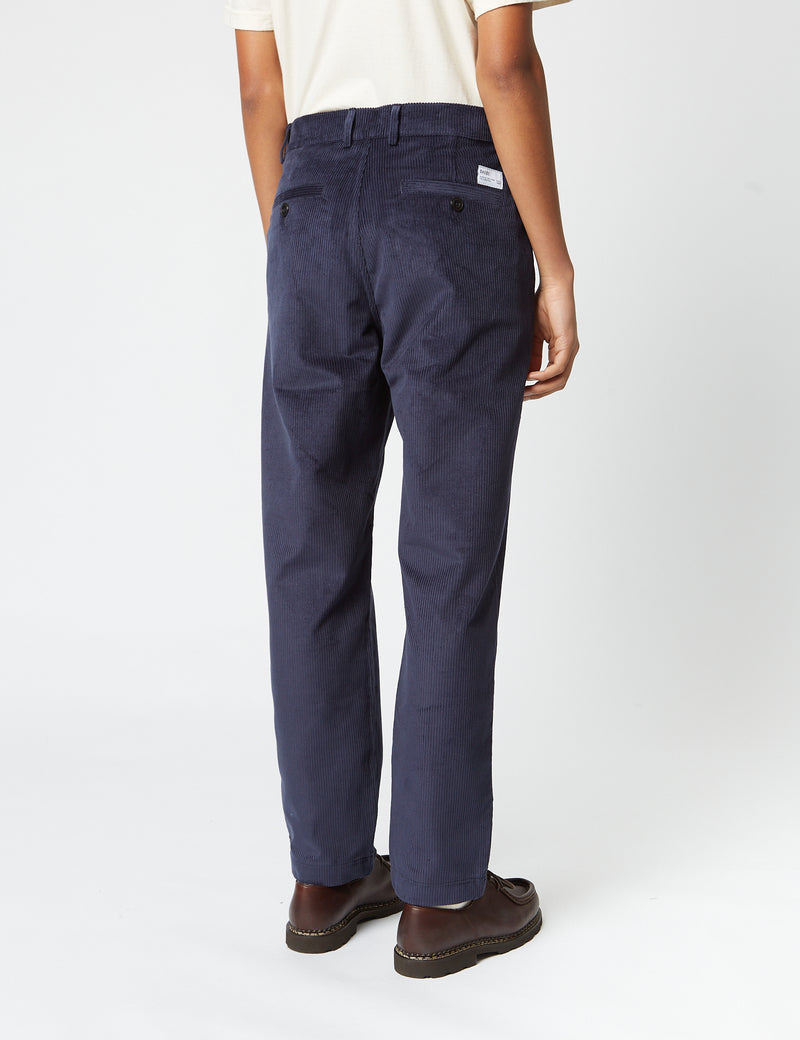 Bhode x Brisbane Cord Pant (Relaxed, Straight) - Navy Blue