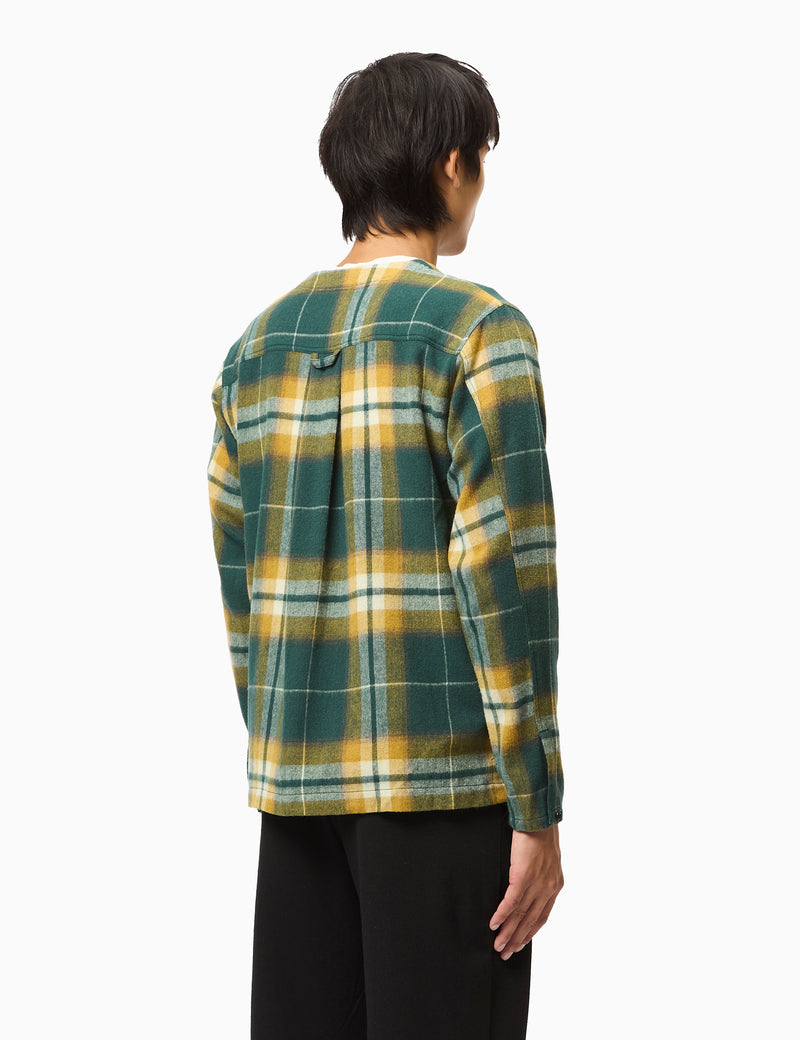 Bhode Japan Cardigan (Plaid) - Green