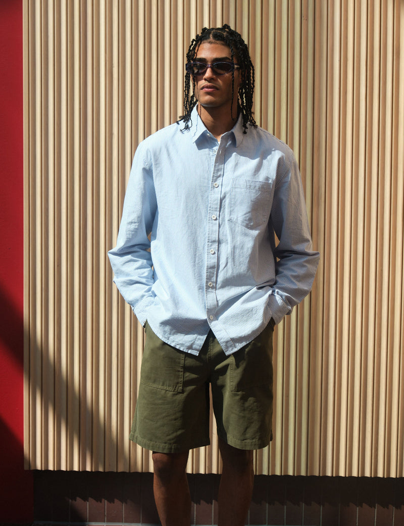 Bhode Fatigue Shorts (Duck Canvas) - Burnt Olive Green