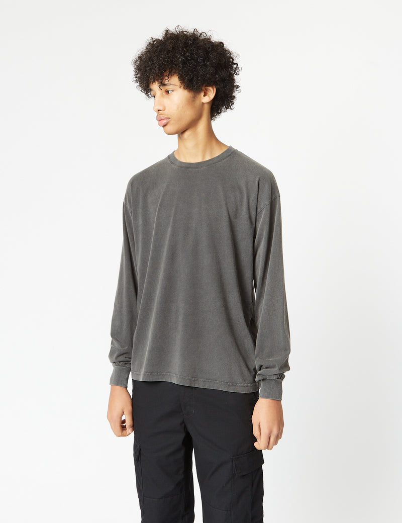 Colorful Standard Oversized Long Sleeve T-Shirt (Organic) - Faded Black