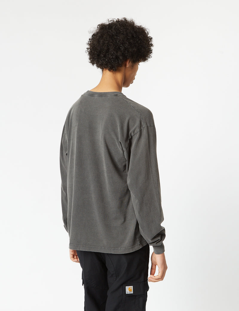 Colorful Standard Oversized Long Sleeve T-Shirt (Organic) - Faded Black