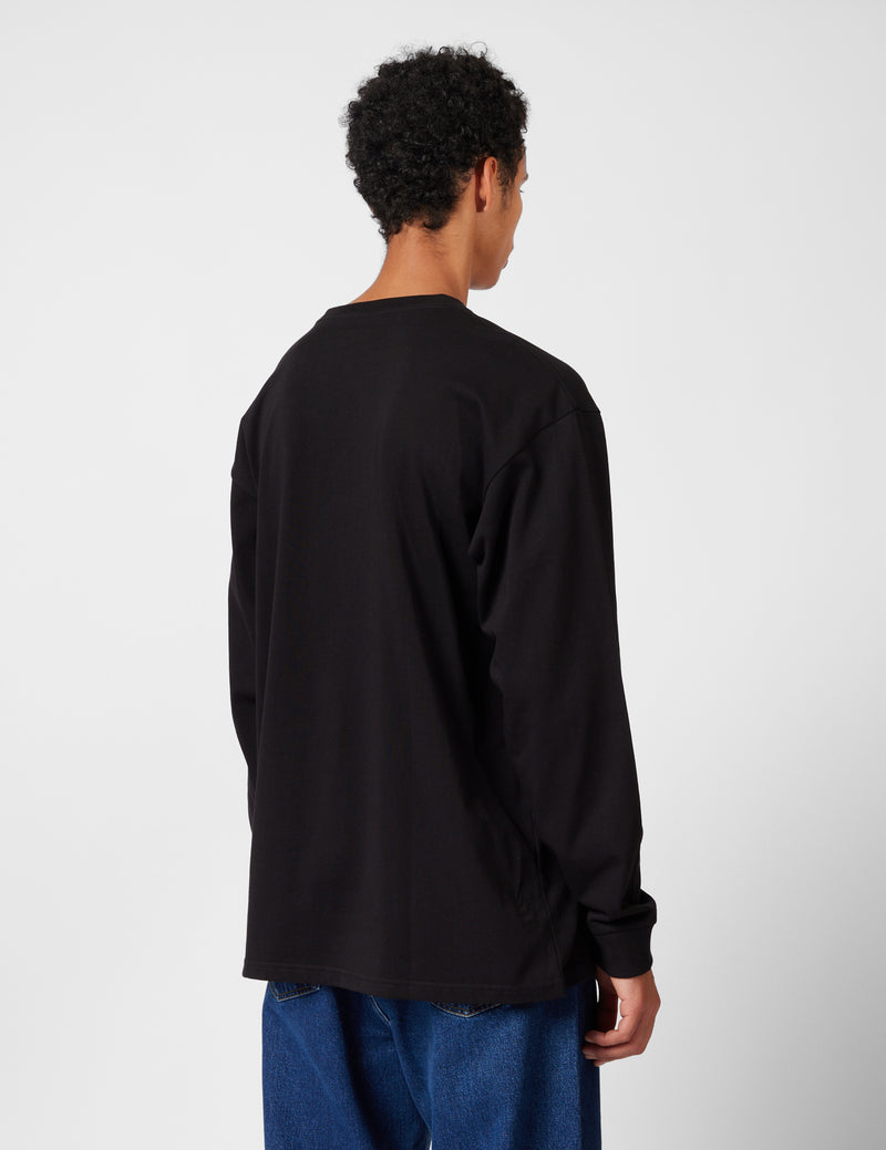 Carhartt-WIP Chase Long Sleeve T-Shirt - Black/Gold