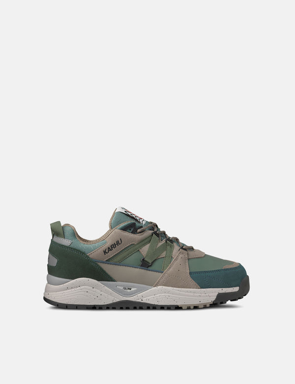 Karhu Fusion XC Trainers (Waterproof) - Smoke Pine/Dark Forest