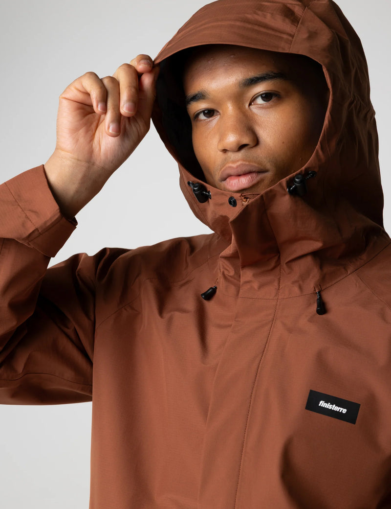 Finisterre Skybird Waterproof Jacket - Pecan Brown