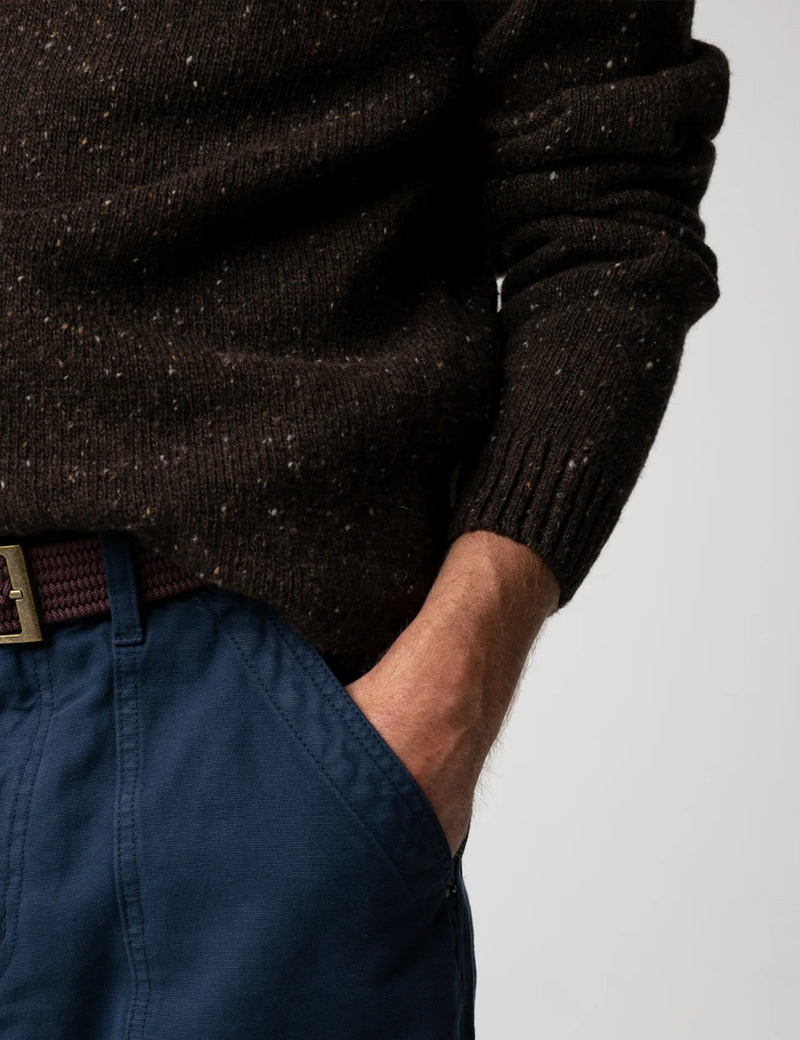 Finisterre Furlong Crew Sweatshirt - Burnt Umber