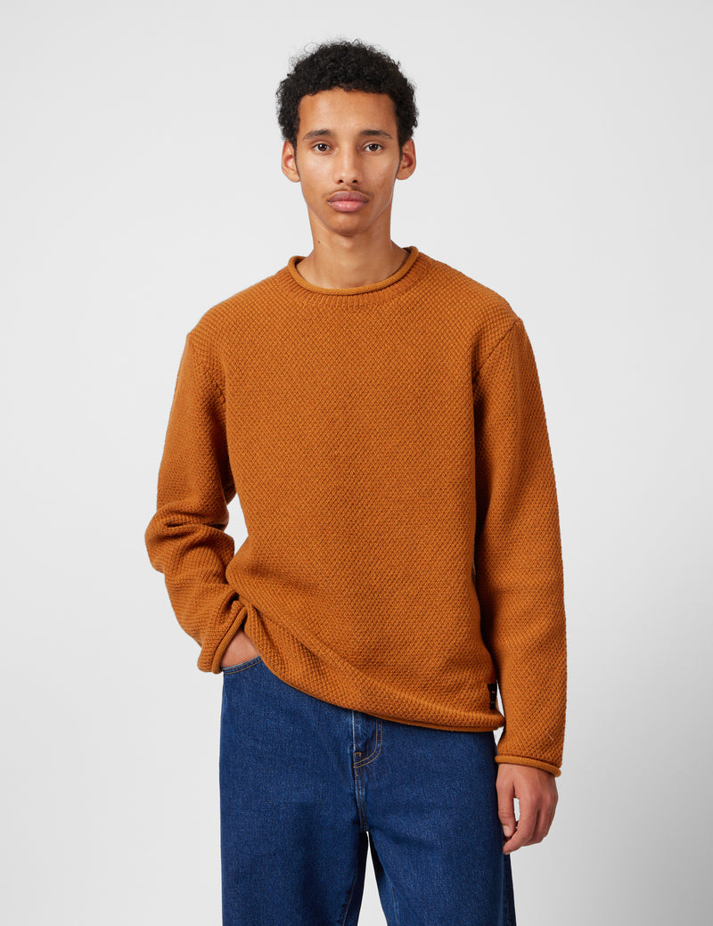 Finisterre Barents Jumper (Wool Mix) - Copper
