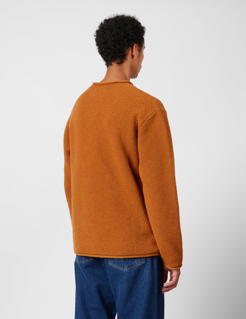 Finisterre Barents Jumper (Wool Mix) - Copper