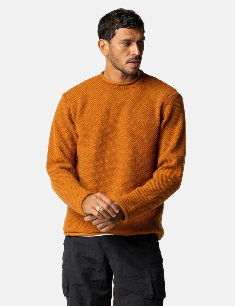 Finisterre Barents Jumper (Wool Mix) - Copper