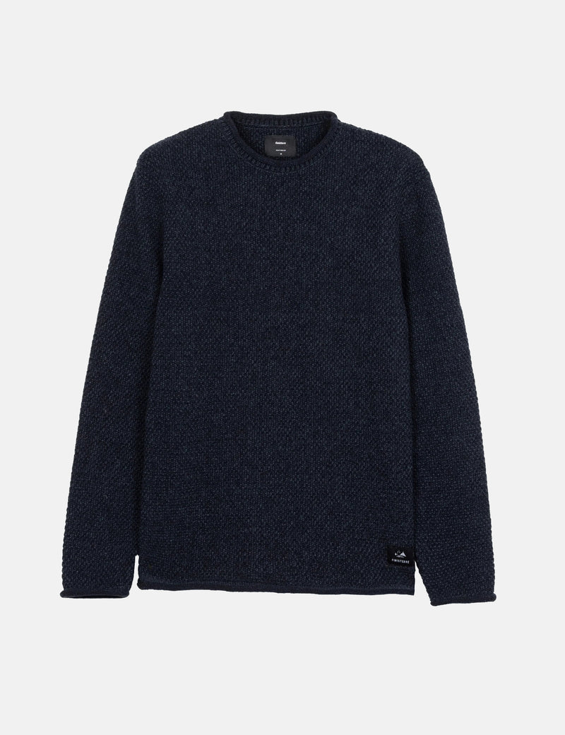 Finisterre Barents Jumper (Wool Mix) - Indigo Blue