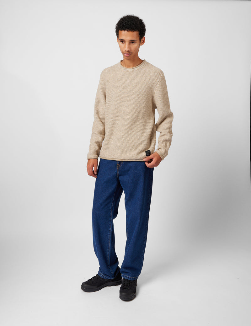 Finisterre Barents Jumper (Wool Mix) - Oatmeal