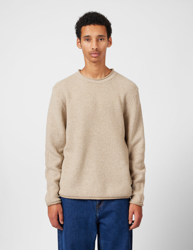 Finisterre Barents Jumper (Wool Mix) - Oatmeal