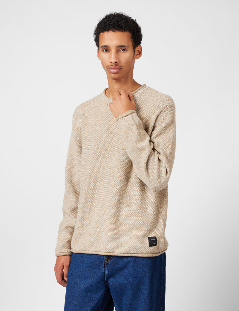 Finisterre Barents Jumper (Wool Mix) - Oatmeal