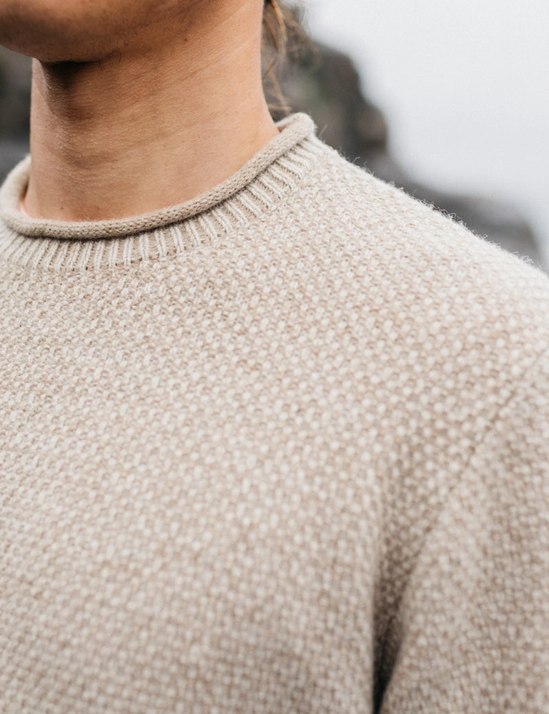 Finisterre Barents Jumper (Wool Mix) - Oatmeal