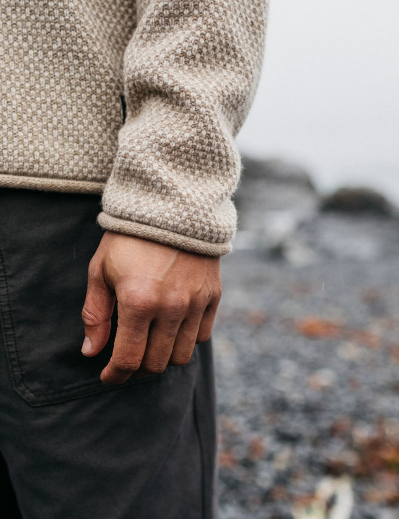 Finisterre Barents Jumper (Wool Mix) - Oatmeal