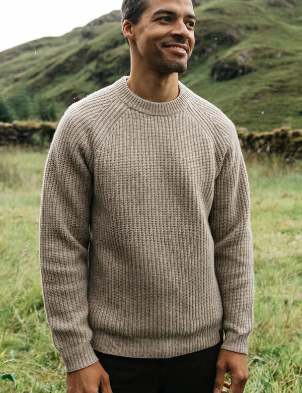 Finisterre Mora Jumper (Wool Mix) - Oatmeal