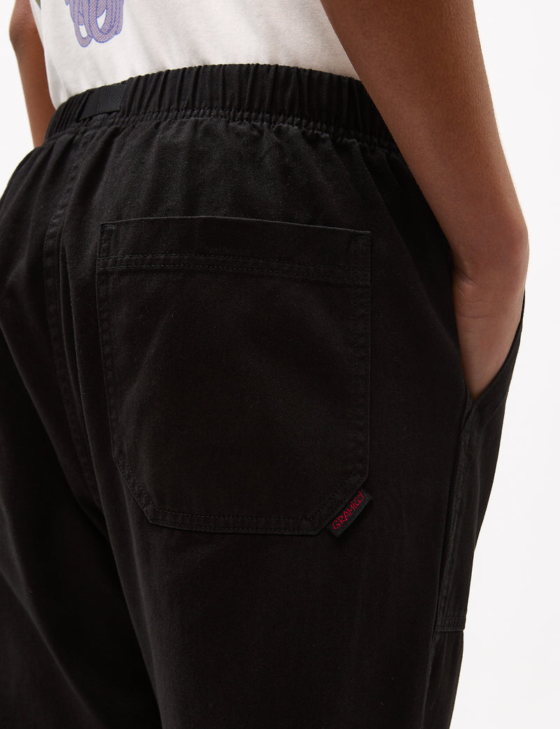 Gramicci Loose Tapered Ridge Pant (Organic Twill) - Black