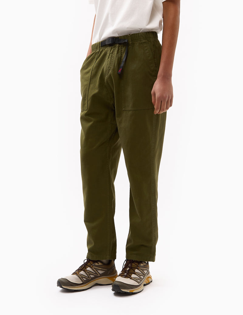 Gramicci Loose Tapered Ridge Pant (Organic Twill) - Olive Green