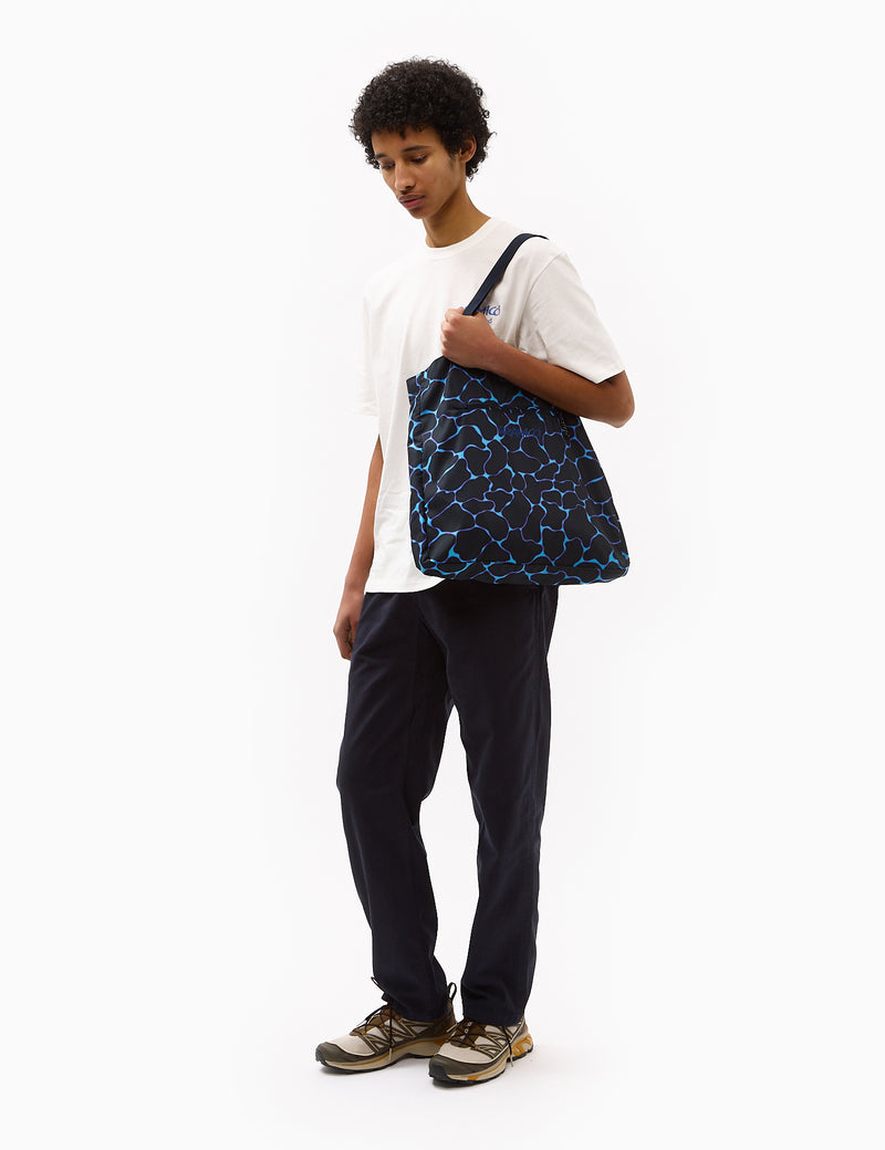 Gramicci Shell Tote Bag - Ripple Navy Blue