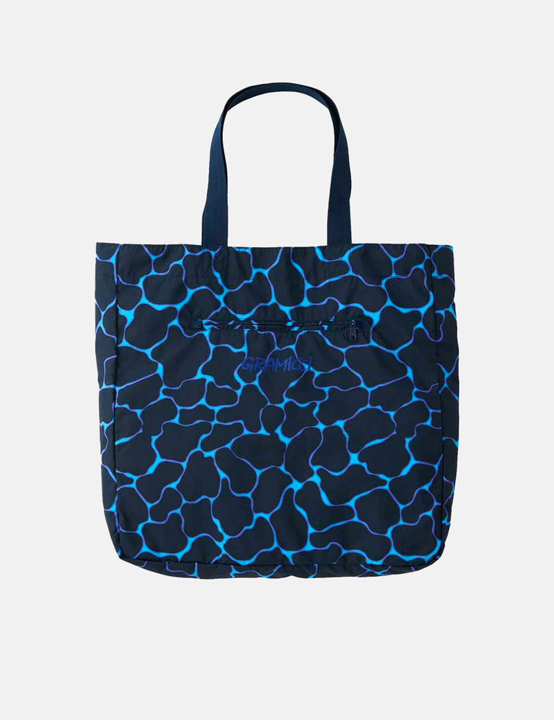 Gramicci Shell Tote Bag - Ripple Navy Blue