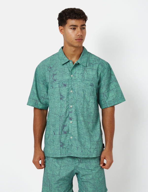 Gramicci Camp Yosemite Print Shirt - Green