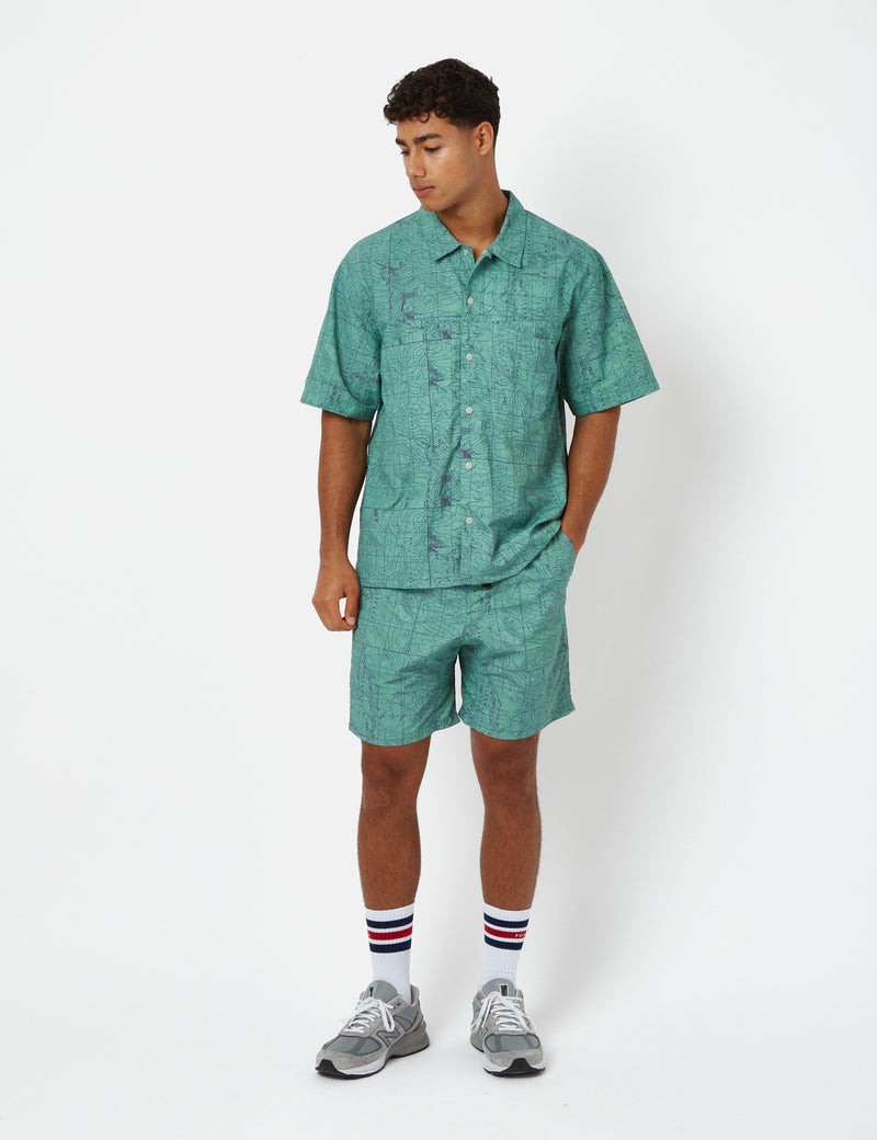 Gramicci Camp Yosemite Print Shirt - Green