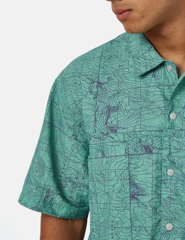 Gramicci Camp Yosemite Print Shirt - Green