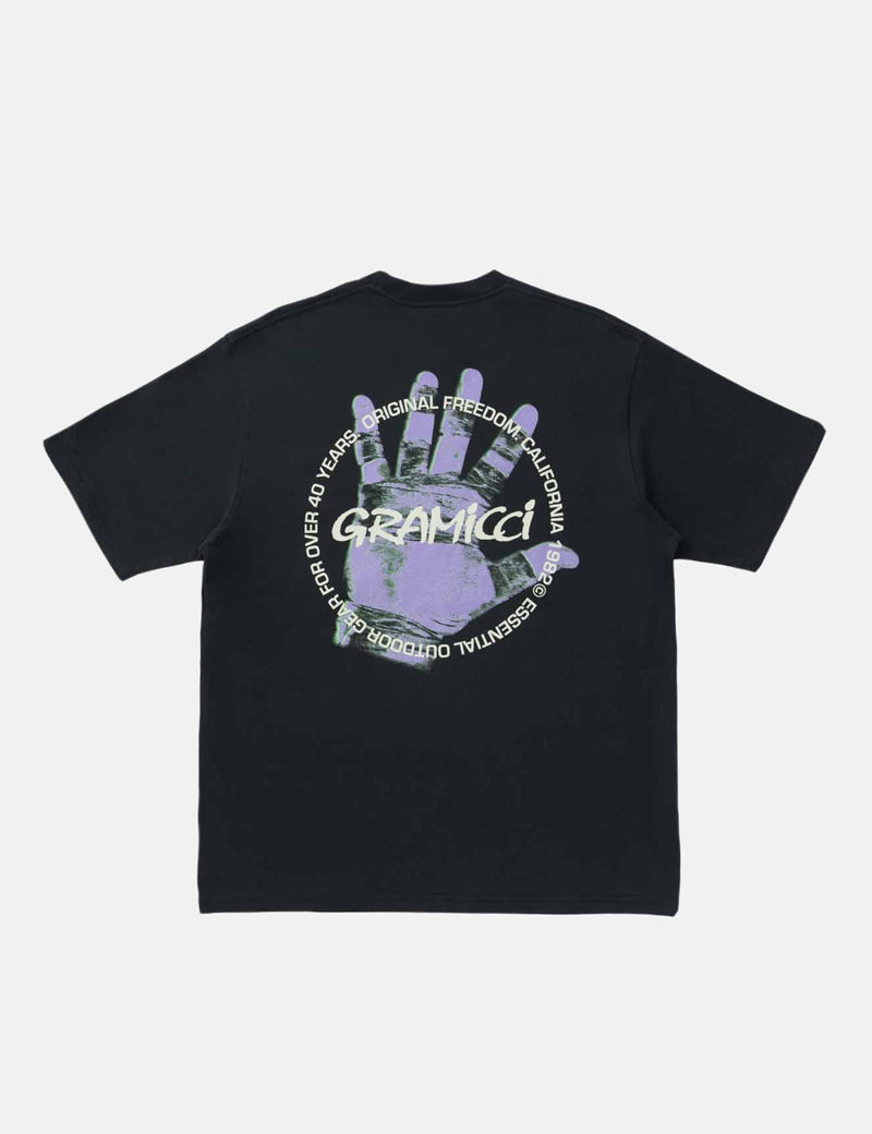 Gramicci Climbers Hand T-Shirt - Vintage Black