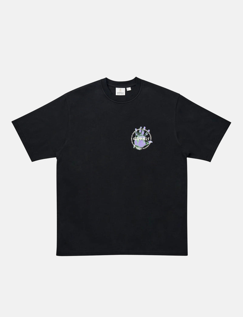 Gramicci Climbers Hand T-Shirt - Vintage Black