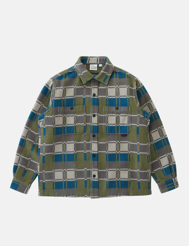 Gramicci Anthony Flannel Check Shirt - Silver Grey